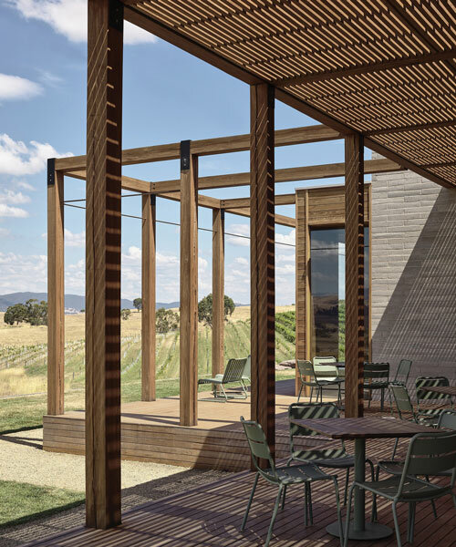 cellar door: delatite's sustainable and architectural wine haven in rural australia