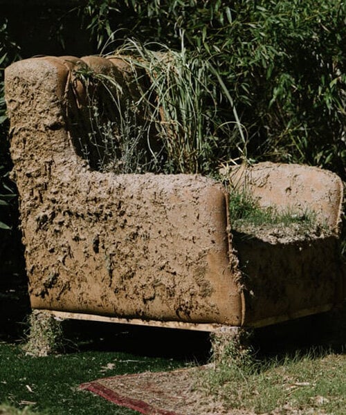 organic and artificial installation at jerusalem design week poses a thriving urban garden